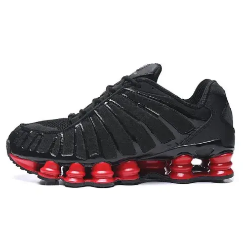 Nike Shox All Black option TL Black Silver Red