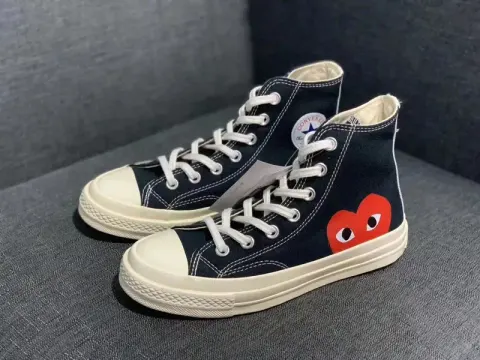 Converse Basic And CDG option Black love high-help