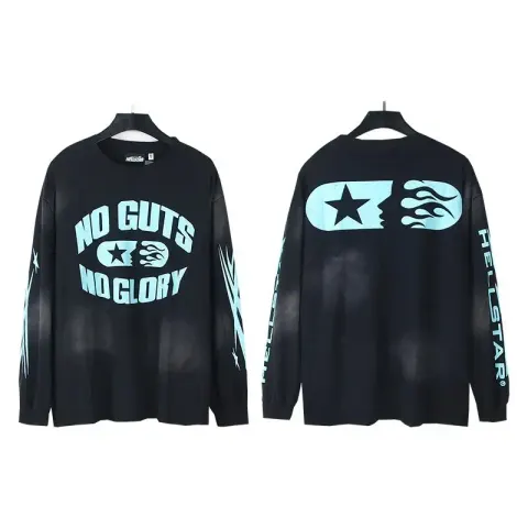 Hellstar Tee Hoodie option D116 Wash water black