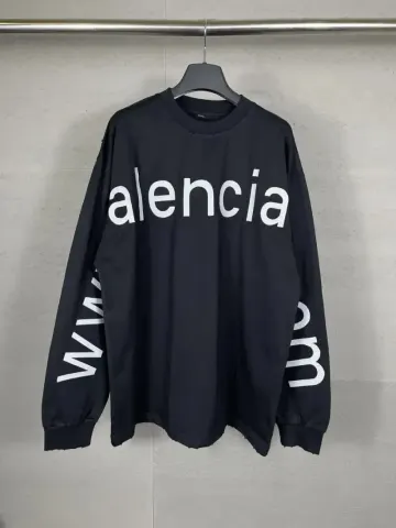Balenciaga Text Long Sleeve option black