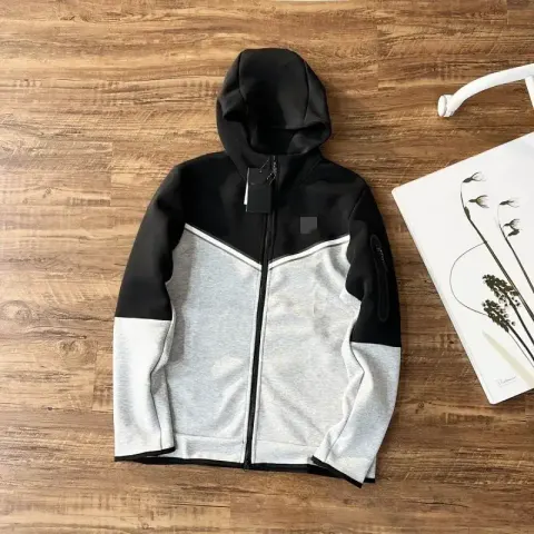 Nike Tech Fleece Black Hoodie option Black spell light gray top