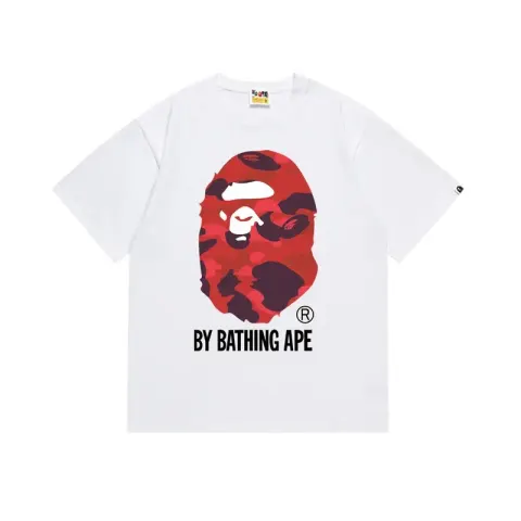 Bape Tees option 155 red and white