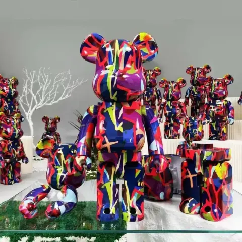 Unique Medium BearBrick option kaws