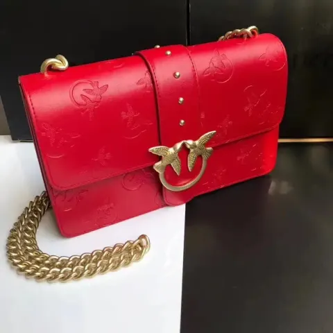Pinko Bag option Large red embossed