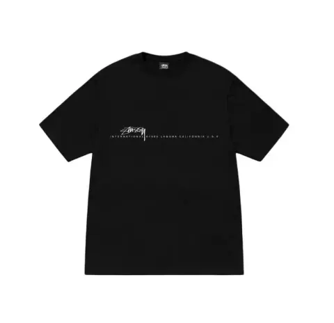 Stussy T-Shirt option Black [horizontal line]]