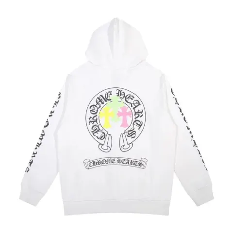 Chrome Hearts Zip Up Hoodies option White 5012