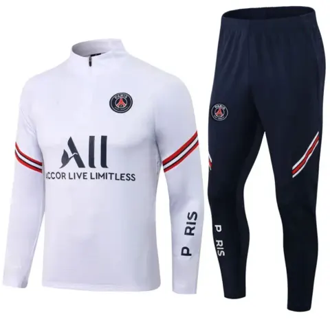 Football Set Tracksuit option 2122 Paris White