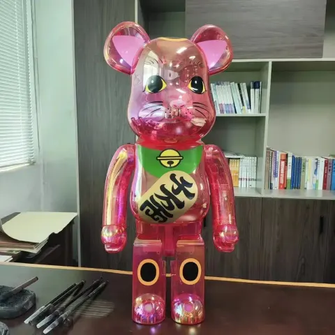 Unique Medium BearBrick option Ten million taels of transparent powder
