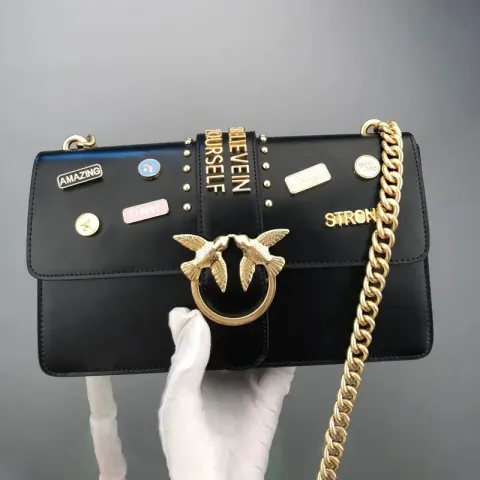 Pinko Bag option Medal Black Large