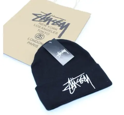 Stussy Beanie option Black -2
