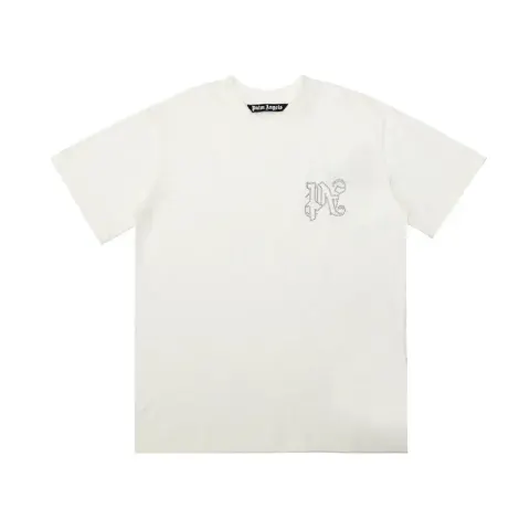 Palm Angels Monogram NY Spray Tee option 2281 white