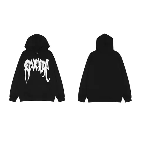 Revenge Hoodie option Cream embroidered style