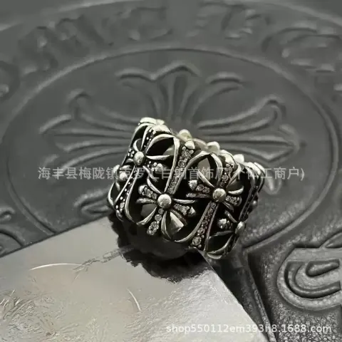 Chrome Hearts Ring option CJ0025 Vintage White Diamond