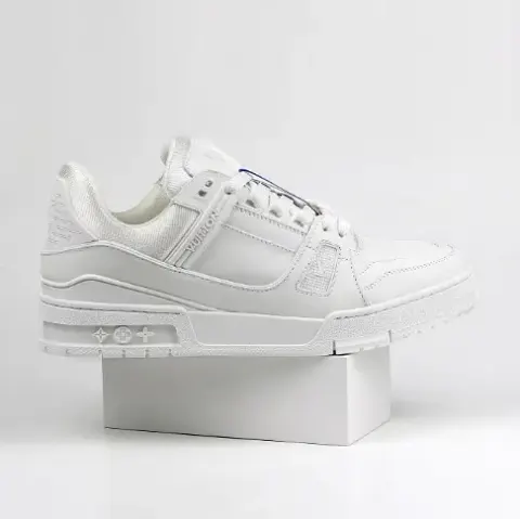 LV Trainers Monogram Black Denim Sneakers option 31