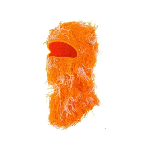 Yeat Mask option Orange bottom orange white whiskers