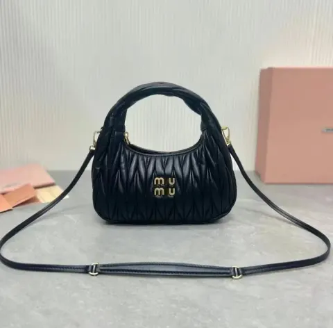 Miu Miu Bag option Dark blue [original logo with gift box]]