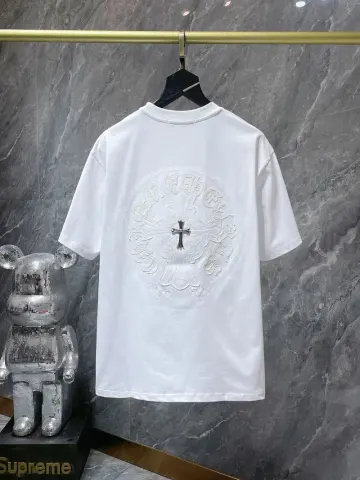 Chrome Hearts Leather Tee's (30+ Styles) option 8769 White