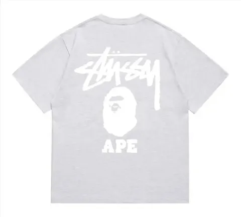 Bape x Stussy Tee option 202 gray