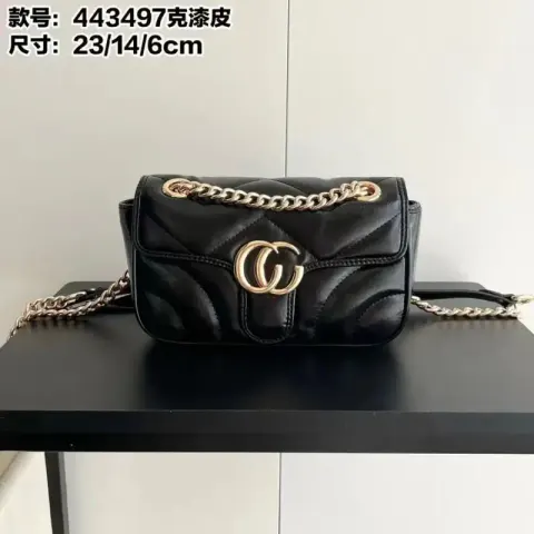 Gucci GG Marmont option Black 23*14*6cm