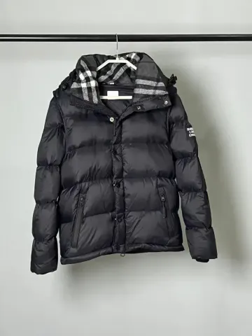Burberry Black Cotton Jacket Size 52 FR option Black