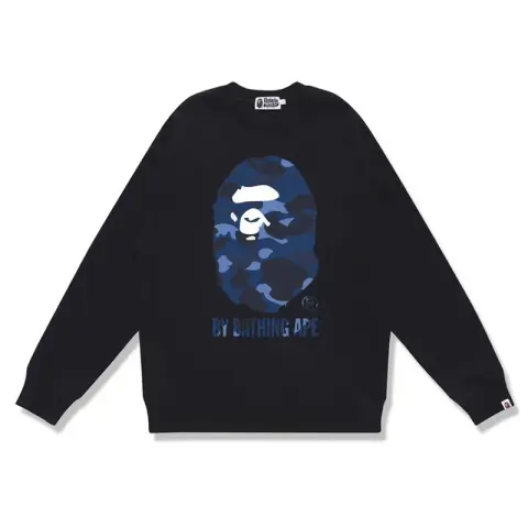 Bape Crewneck option W081 BLACK BLUE