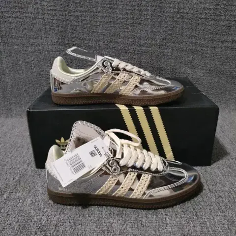 Adidas Originals Samba Shoes option WB Dexun Liquid Silver Long Tongue