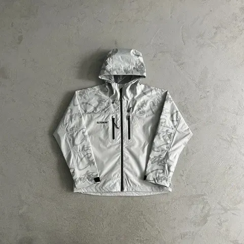 Corteiz Pink Windbreaker with Monogram on Sleeves option grey