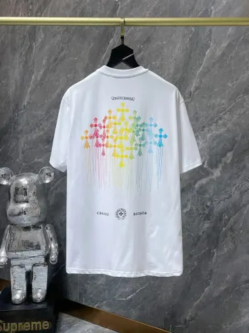 Chrome Hearts Leather Tee's (30+ Styles) option 8781 White