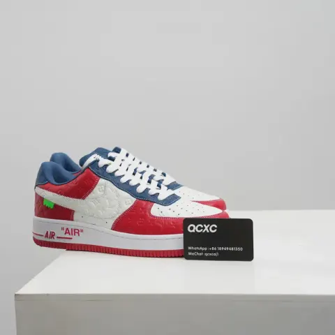 LV Air Force 1 option White Blue Red