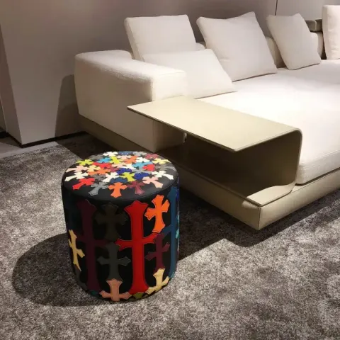 Chrome Hearts Sofa Pillow option color stool