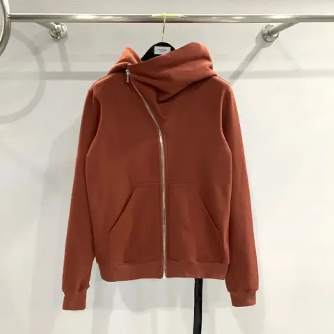 Rick Owens Mountain Hoodie option Brick red