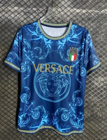 Brazil Special Jersey option 23-24 Italian Versace Blue