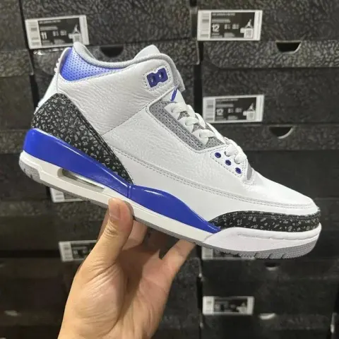 Jordan 3 Fragment Shoes option Aj3 Racing Blue