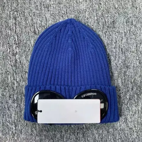 Budget CP Company Beanie option navy blue