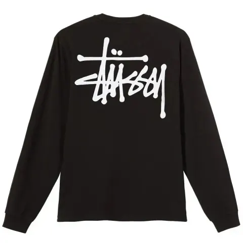 Stussy T-shirt option Black base long sleeve]