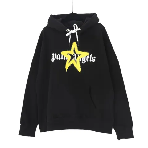 Palm Angels Hoodie option stars black yellow correct version