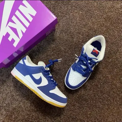 Dunk Powerpuff Shoes option White Blue Los Angeles Dodge