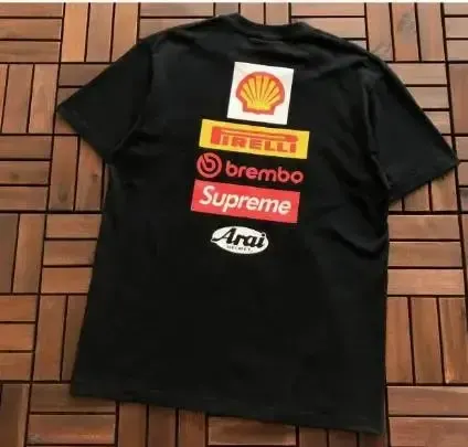 Supreme X Ducati T-Shirt option B380 Joint Black