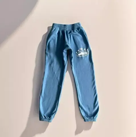 Corteiz Alcatraz Basic Black Pants option Baby Blue 5 stars