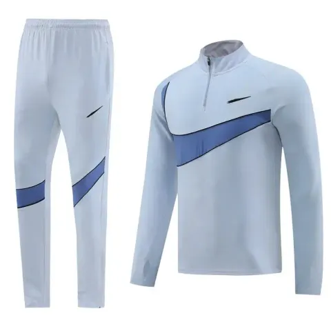 Nike Black-White Tracksuit Set option NK07 blue gray suit