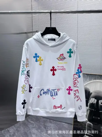 Chrome Hearts Hoodies (20+ Styles) option K7010 White