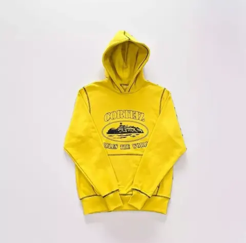 Corteiz Alcatraz Hoodie option Yellow Black Label
