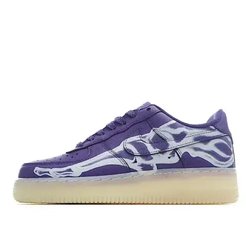 Air Force 1 Skeleton Black option purple