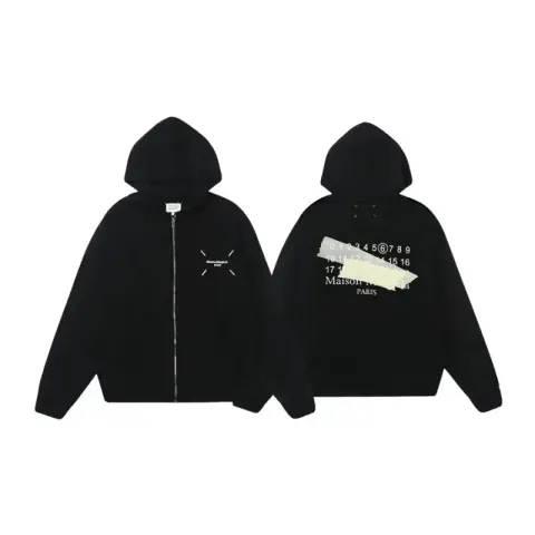 Maison Margiela Hoodies option M06 Zipper Black