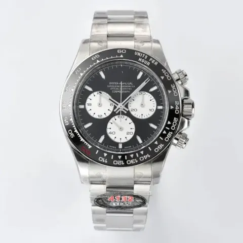 Rolex option Black plate steel belt