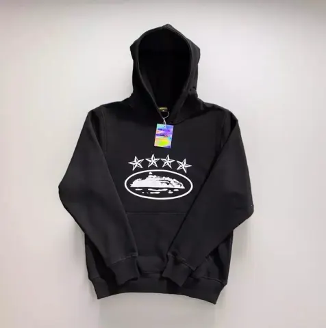 Corteiz Alcatraz Hoodie option Black 4 stars