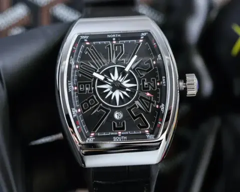 Vanguard Yachting Watch option Silver Shell-Black Disk Black Tape [Blac
