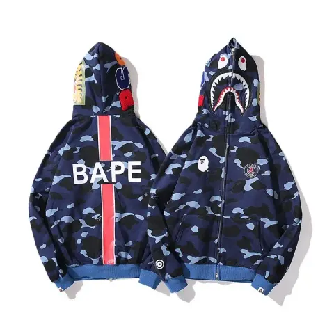 Bape Shark Hoodie option 513 blue