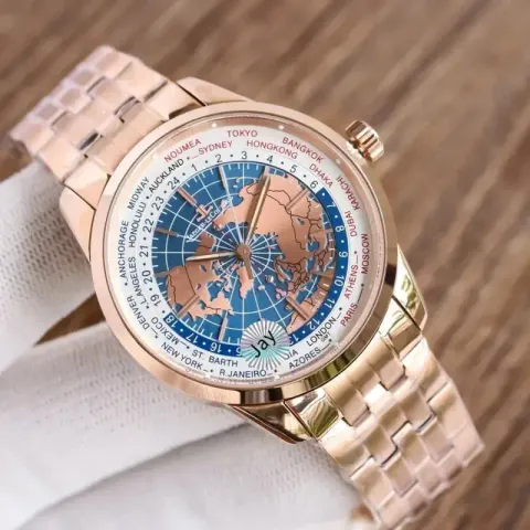 Jaeger-LeCoultre Geophysic Watch option Rose Shell-White Plate Steel Strip
