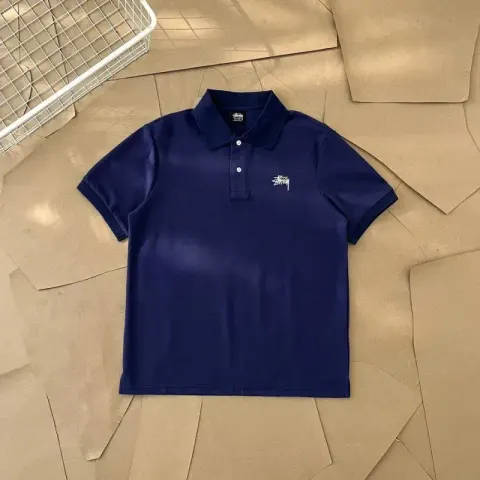 Stussy POLO option navy blue